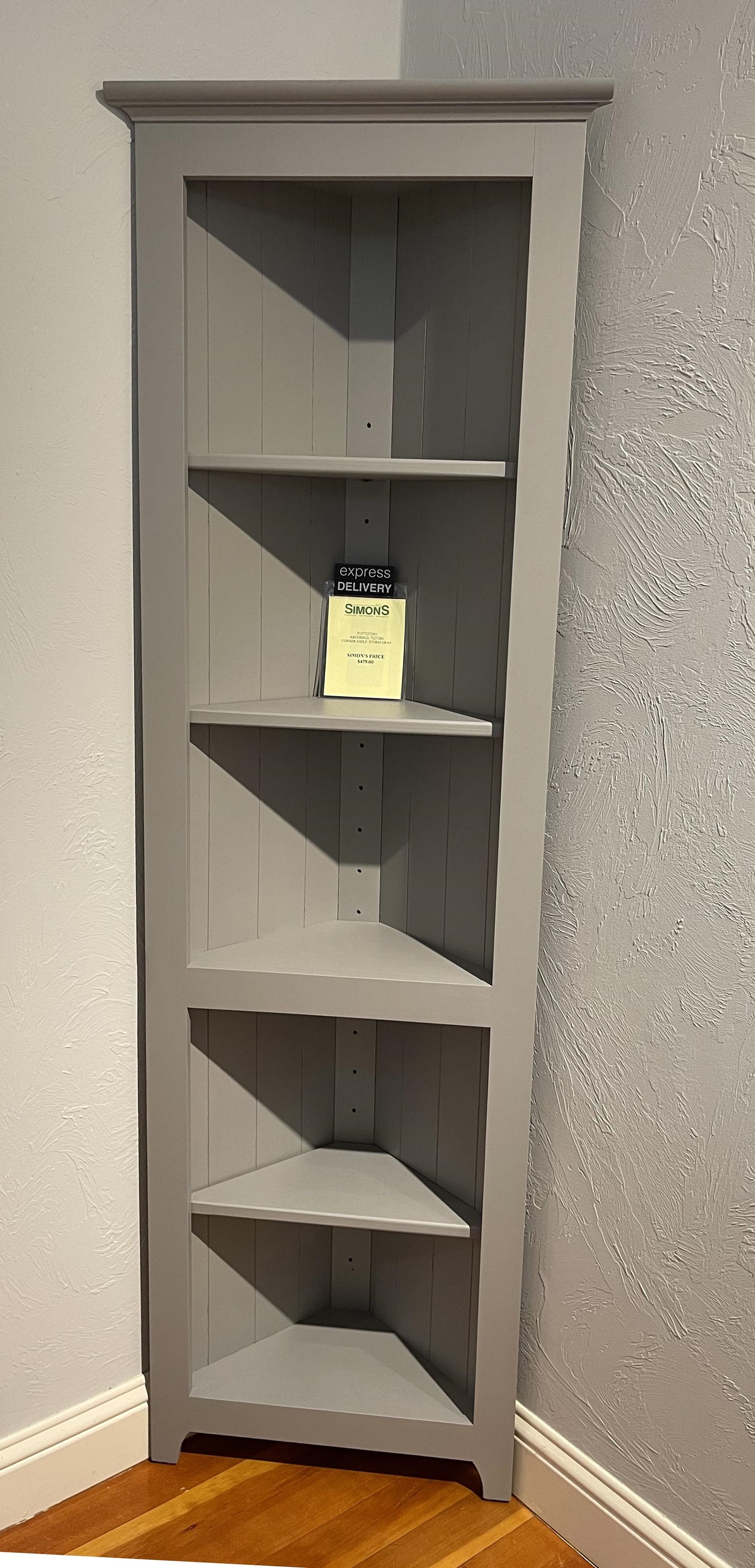Pine corner clearance bookcase